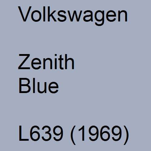 Volkswagen, Zenith Blue, L639 (1969).